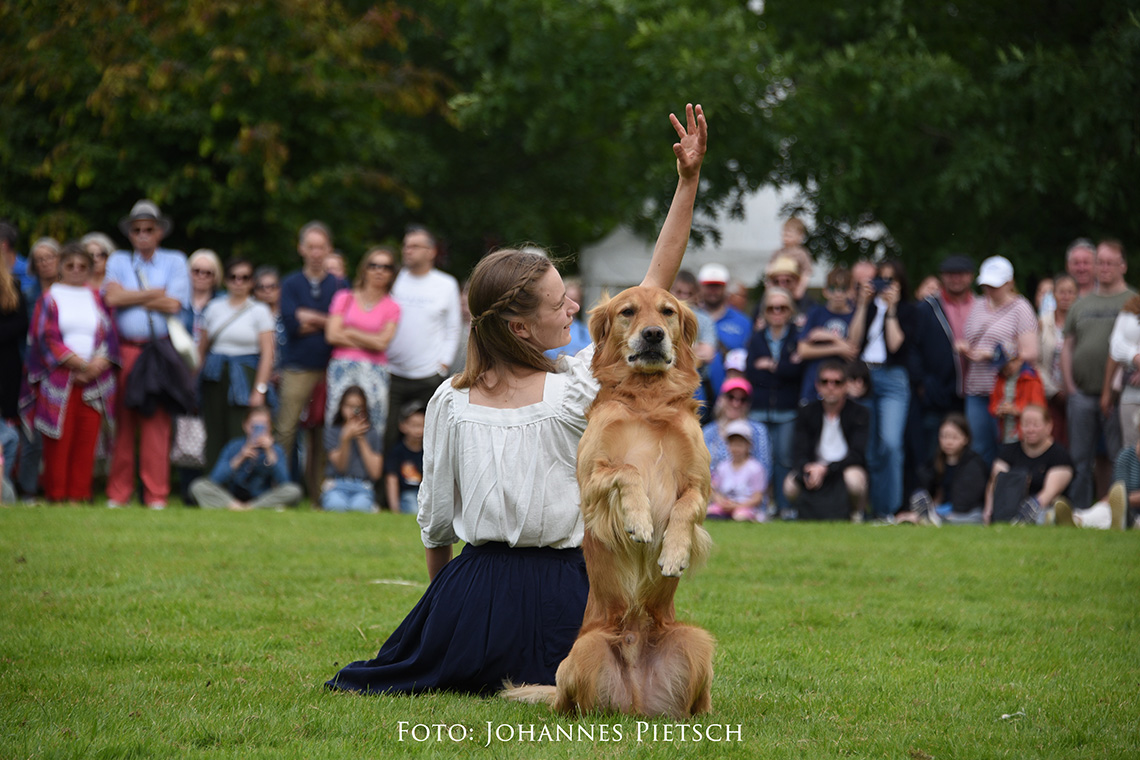 Schaf-Land Show - Sandra mit Finlay